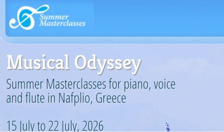 Musical Odyssey Masterclasses, Greece Deadline: April 30th, 2026