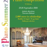 10th Tadini International Piano Competition, Italy Deadline: August 15th, 2026